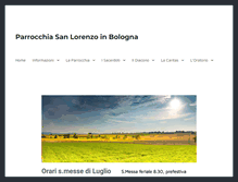 Tablet Screenshot of parrocchiasanlorenzobologna.it